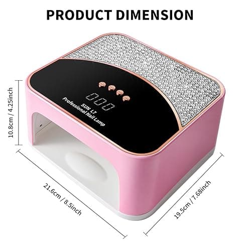 JYDFYP 268W UV LED Nail Lamp, Gel for Nail Polish UV Dryer with 4 Timers 45Pcs Lamp Beads and Automatic Sensor Professional Fast Curing Art Tools thumbnail 2