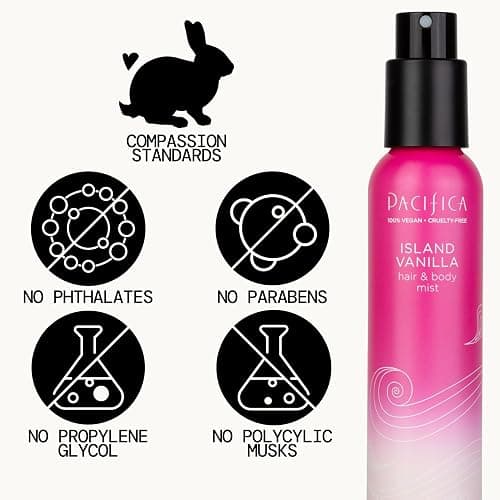 Pacifica Hair & Body Mist Take Me There Travel Size, Gift Set, Fragrance, Perfume Body Spray, Island Vanilla, Dream Moon, Silver Moon (Set of 3) Clean Vegan & Cruelty-Free Dermatologist Tested thumbnail 13
