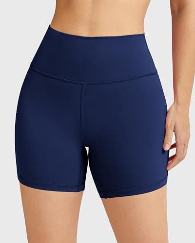 QUEENIEKE Biker Shorts Women High Waist Gym Shorts 6" Tummy Control Squat Proof Workout Shorts for Yoga Running Volleyball thumbnail 3