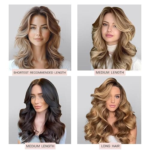 BLINKEEN Jumbo Heatless Hair Curler Set-Satin Heatless Curls Overnight, Jumbo Curling Rod Headband, No Heat Curlers To Sleep in (Burgundy) thumbnail 6