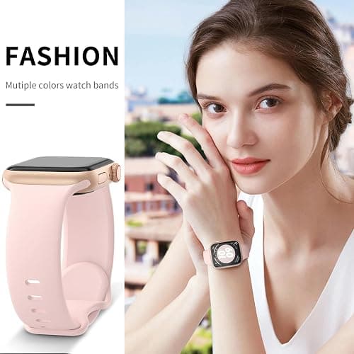6 Pack Sport Bands Compatible with Apple Watch Band 38mm 40mm 41mm 42mm 44mm 45mm 49mm 46mm,Silicone Waterproof Strap for iWatch Apple Watch Series 11 10 9 Ultra 8 7 6 5 4 3 2 1 SE Women Men thumbnail 4