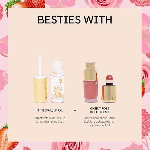 WINKY LUX Strawberry Rose Scented Lip Balm, Hydrating Sheer Pink Tint | Wraps Lips in Hydration with Jojoba Oil & Vitamin E, Sulfate-Free, Vegan, 0.12 oz thumbnail 6