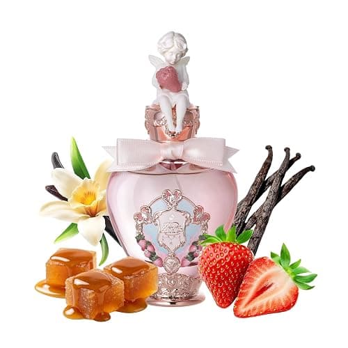Flower Knows Strawberry Cupid Perfume,Strawberry Gourmand Fragrance Eau de Parfum Spray Perfume for Women,Sweet Scent With Notes of Caramel,Musk,Vanilla,Vegan,1.67 fl.oz(Strawberry Milk Shake) - Image 1