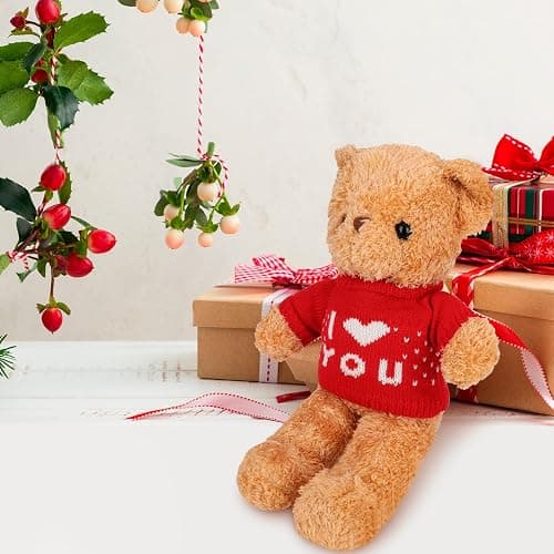 Fuyamp 10 Pcs Bear Clothes Tee Doll Clothes Bear Hoodie Sweater Fit 14-18 Inches Bears Include Cute Clothes Glasses Hat Kawaii Plush Doll Clothes DIY Bear Toy thumbnail 6