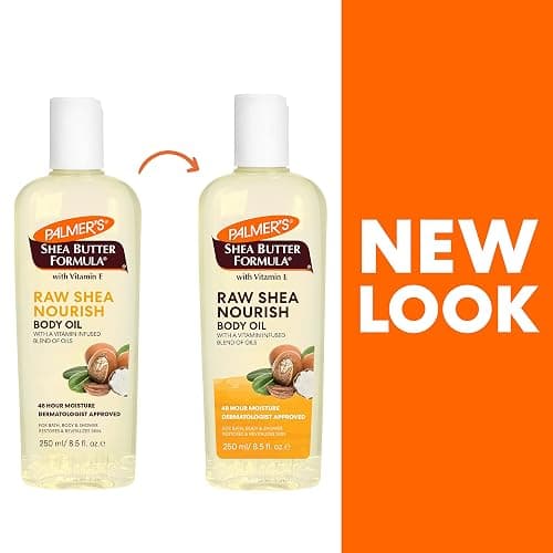 Palmer's Shea Formula Raw Shea Body Oil with Vitamin E, Deep Body Moisturizer to Soothe & Nourish Dry, Sensitive & Eczema-Prone Skin, 8.5 oz thumbnail 3