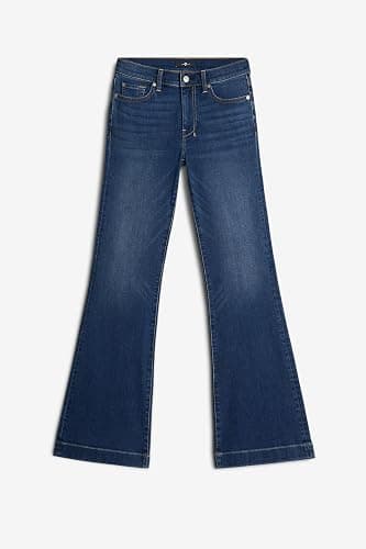7 For All Mankind Women's Slim Illusion Dojo Wide Leg Trouser Jeans 30" thumbnail 6