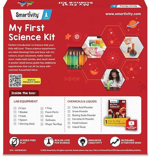 Smartivity My First Science Experiment Kit for Kids Ages 6, 7, 8, 9, 10, 11, 12 Years | 50+ Experiments I Christmas, Birthday Gift I Science Projects for Boys & Girls, STEM Toys for 6 to 12 Years thumbnail 8