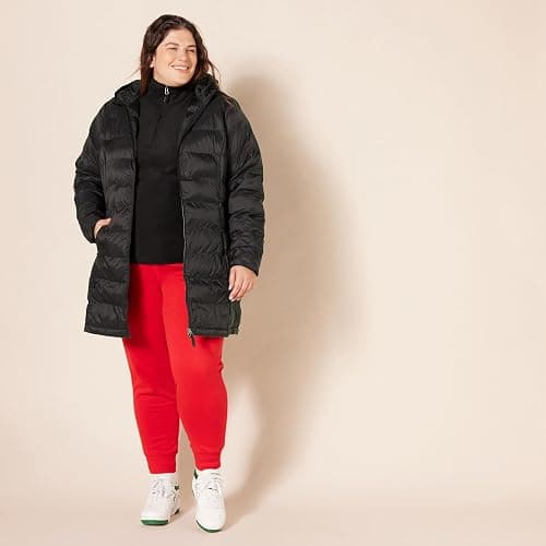 Amazon Essentials womens Lightweight Water-Resistant Packable Hooded Puffer Coat (Available in Plus Size) thumbnail 6