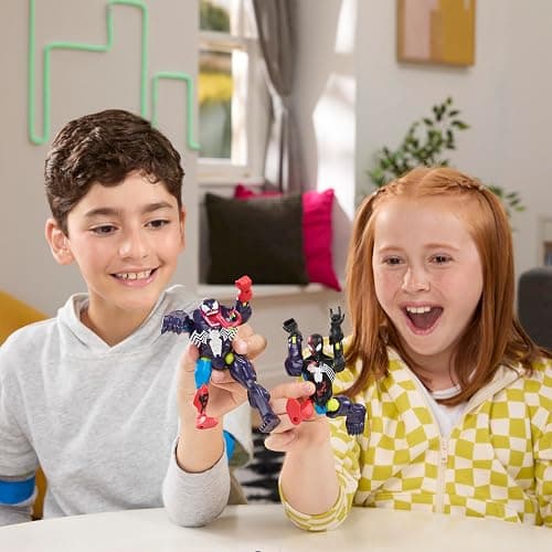 SPIDER-MAN Marvel MixMashers Venom vs. Venomized, Custom Action Figure & Accessories 2-Pack, 5-Inch-Scale Super Hero Toys for Kids Ages 4+ (Amazon Exclusive) thumbnail 2