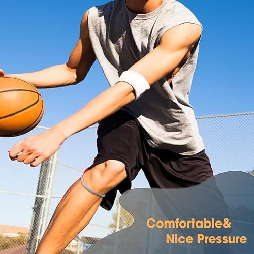 LYYHMAY Patellar Tendon Support Strap, Knee Pain Relief & Patella Stabilizer Knee Strap Brace Support for Hiking, Soccer, Basketball, Running, Jumpers Knee, Tennis, Volleyball & Squats (Black) thumbnail 2