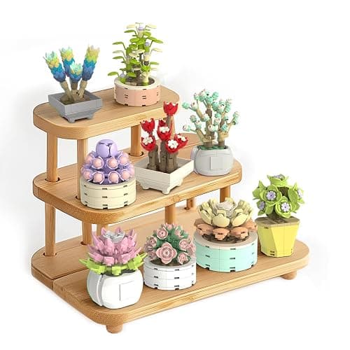 NUTCRACKER Succulent Flower Botanical Collection Building Set for Adults - Plant Flower Mini Bonsai Toy Building Set, Home Office Decor, Christmas Birthday Gifts for Women (750 Pieces) - Image 1