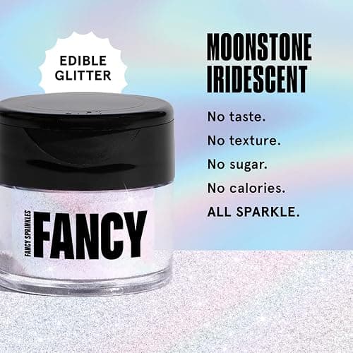 Fancy Sprinkles Moonstone Iridescent Edible Glitter Luster Dust 4gm | For Drinks, Cocktails, Champagne & Cake Decorating | Vegan, Gluten Free, Non-GMO | Made in USA thumbnail 3
