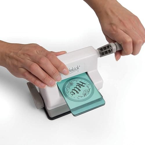 Sizzix Sidekick Starter Kit 661770 Portable Manual Die Cutting & Embossing Machine for Arts & Crafts, Scrapbooking & Cardmaking, 6.35 cm Opening, 2.5" Opening, White thumbnail 9