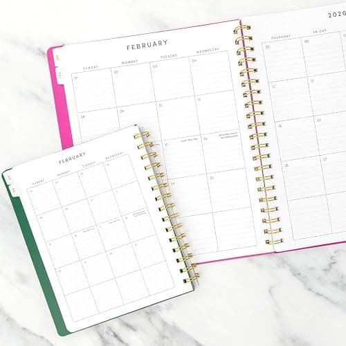 PAPERAGE 2026 Weekly & Monthly Planner, 12 Months (January 2026 - December 2026), 9.2 in x 11.2 in, Spiral Bound 2026 Planner with Weekly, Monthly & Yearly Views, Note Pages & Inner Pocket – Blush thumbnail 8