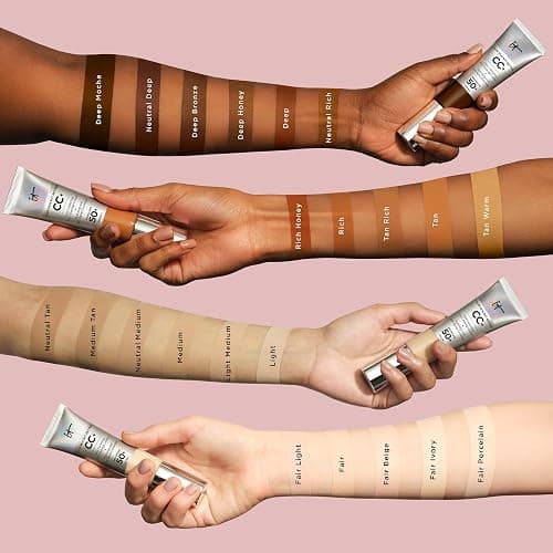 iT COSMETICS, CC+ Cream e Fondotinta Anti-età, Alta Coprenza, Waterproof, Finish Naturale, Formula con Peptidi, Collagene e Vitamine, Your Skin But Better thumbnail 7