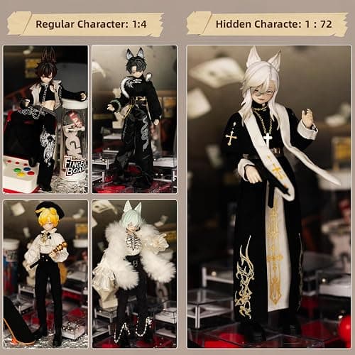 SacPero BJD Dolls BJD Blind Box 1/8 BJD Dolls 9" Ball Jointed Doll Dress Up Dolls Collectible Figures Gift for Party Birthday Ages 15 and Up PVC & ABS Costume Included-The Past in Sicily (Single Box) thumbnail 4