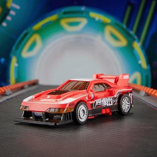 Transformers Collaborative Hot Wheels® x GT-Scorcher, Deluxe Class 5-Inch Robot Action Figure Converts to Racecar, Ages 8+ thumbnail 5