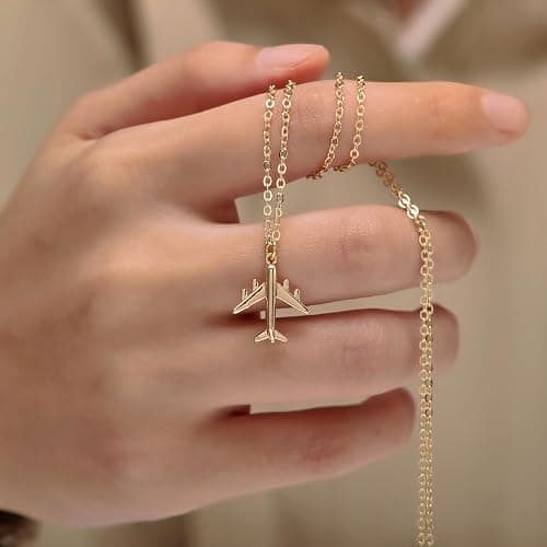 RZKING Golden Necklace for Women, Dainty Butterfly Heart Bow Rose Necklace, Gifts for Best Friend Sister Mom Girlfriend, Graduation Chritmas Birthday Anniversary Thank You Gifts thumbnail 3