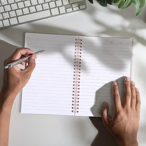 Humyoun 5 Pack Checkered Spiral Notebooks 8.27 x 5.51 Inch Cute Work Notebooks A5 College Ruled 160 Pages/ 80 Sheets Aesthetic School Supplies for Employee Worker Stuff School Office Supplies(Pastel) thumbnail 6