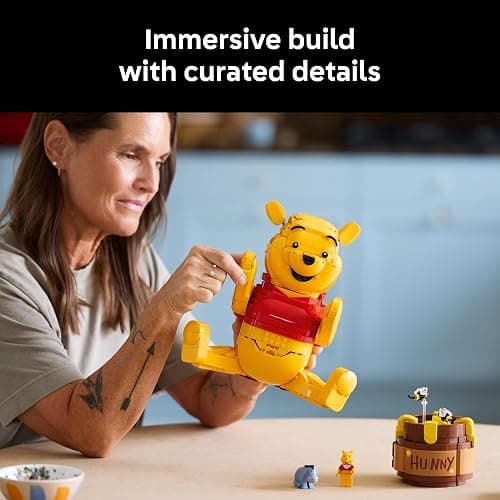 LEGO Disney Winnie The Pooh Building Set - Home, Office or Book Shelf Decor for Adult Fans, Ages 18+ - W/Eeyore Figure - Collectible Disney Gift - 43300 thumbnail 4