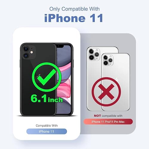 SleekCover Compatible with iPhone 11 Case,Cute Kawaii Aesthetic Striped Pattern Cover for Women Girls,Soft TPU Shockproof Protective Stylish Case for iPhone 11 6.1",Blue thumbnail 2