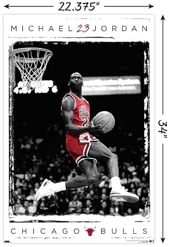 Trends International Michael Jordan - Dunk Wall Poster, 22.375" x 34", Unframed Version thumbnail 3