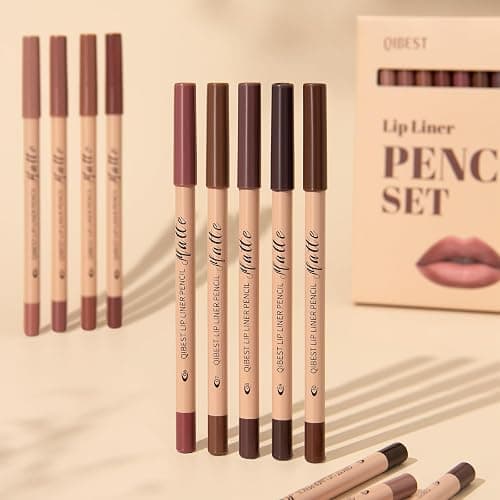 Petansy Matte Lip Liner Set,12 Colors Long Lasting Waterproof Nude Lip Liner Pencil Set,Smooth and High Pigmented Natural Lip Makeup Pencil,Matte Makeup Lipliners thumbnail 6
