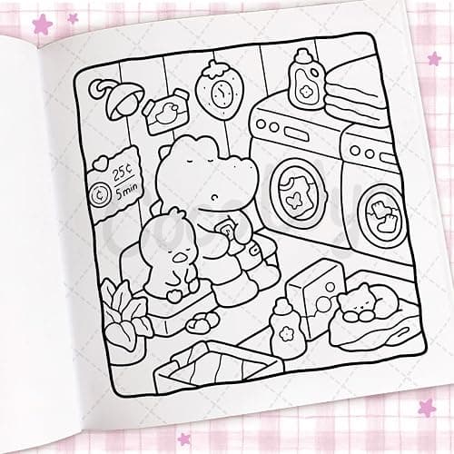 Cozy Days: Coloring Book for Adults and Kids (Cozy Spaces Coloring) thumbnail 6