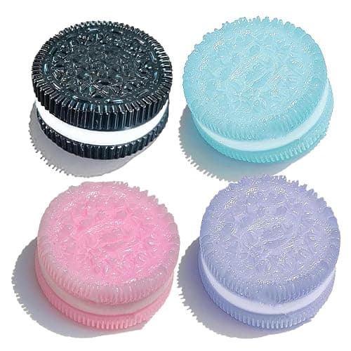 Taba Squishy, 4PCS Fufu Squishy Biscuit Stress Relief Toy Squishy Fidget Toys for Squishy Pinching Biscuit Simulation Toy Decompression Toy for Adults Kids - Image 1
