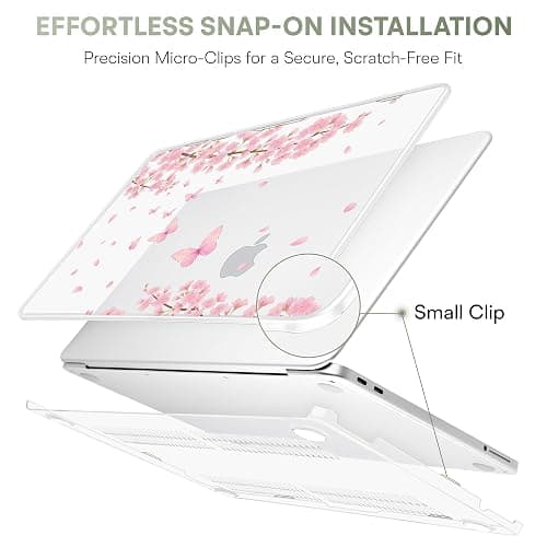 May Chen Compatible with MacBook Neo 13 inch Case 2026 Model A3404, Plastic Hard Shell,Keyboard Cover,Screen Protector,Dust Plug, for MacBook Neo 13" with A18 Pro Chip, Cherry Blossom thumbnail 8