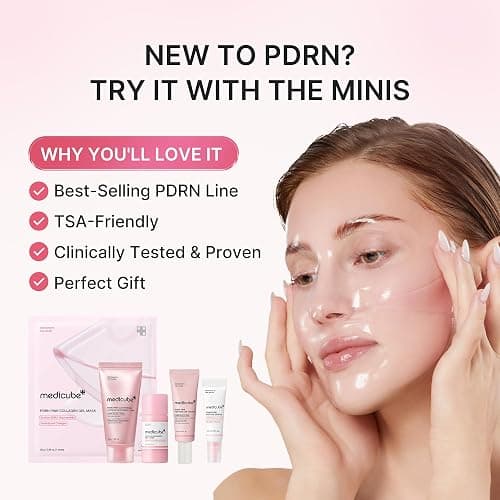 medicube PDRN Glow Essentials Kit, Mini Skincare Travel Set, 5-Step Routine thumbnail 3