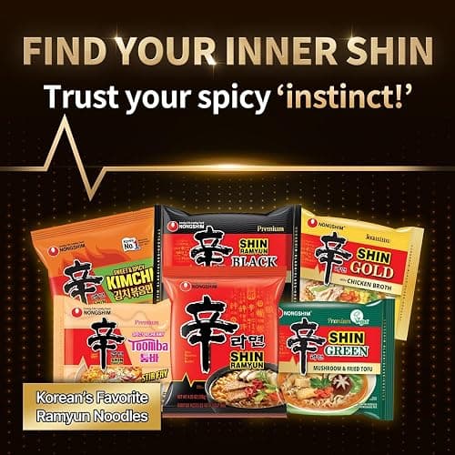 Nongshim Shin Ramyun Cup of Noodles, Spicy Signature Korean Instant Ramyun, Rich Beef Flavored Broth, Quick and Easy, Microwaveable Cup, 2.64 oz (Pack of 6) thumbnail 10