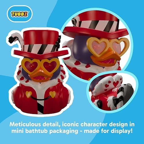 TUBBZ Mini: Hazbin Hotel - Valentino Cosplaying Rubber Duck Vinyl figure – Official Collectible for Fans of Hellaverse thumbnail 3