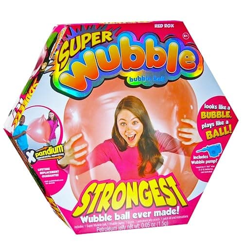 WUBBLE The Amazing Tear-Resistant Super Bubble Ball - Red - Image 1