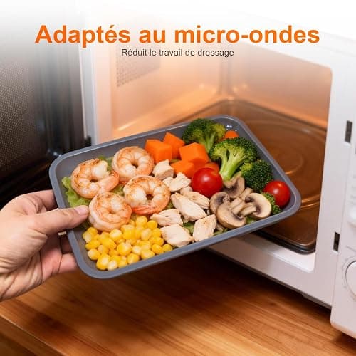 GRIFEMA Boite Jambon Conservation Frigo, 3 Pièces Boite a Jambon pour Refrigerateur, Sans BPA, Empilable, Économie D'espace, Boite Charcuterie Frigo pour Congélateur, Micro-Ondes et Lave-Vaisselles thumbnail 5