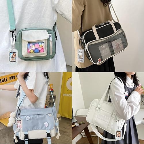 Mabor 2Pcs Cartoon Photo Card Holder Photocard Holder Keychain Cute ID Badge Holders Acrylic Protective Photocards Holders with Cloud Bear Pendant Spiral Wrist Coil thumbnail 6