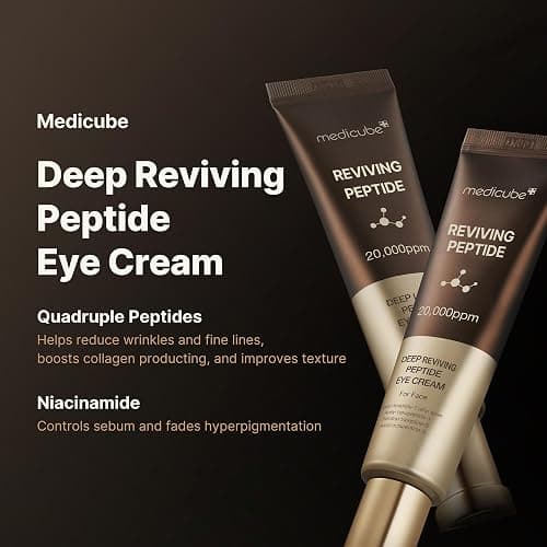 medicube Deep Reviving Peptide Eye Serum 1.01 Fl. Oz., | Eye Treatment Serum with Quadruple Peptides, Niacinamide, and Squalane | Reduces Signs of Aging and Fine Lines thumbnail 4