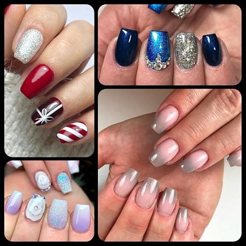 LoveOurHome 600pc Extra Short Coffin Fake Nail Soft Gel Nail Tips Clear Press on Nails Short Full Cover Clear False Nails XS Artificial Fingernails for Women Girls Kids Acrylic Nail Extension thumbnail 7