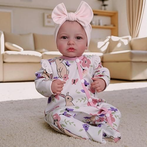 BABESIDE Reborn Baby Dolls - 20-inch Cute Soft Vinyl Realistic Baby Doll Real Life Baby Dolls with Complete Accessories Perfect for Cuddling, Playtime, and Gift Giving thumbnail 7