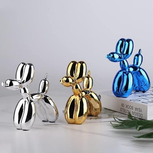 XIAOMAGG Gold Balloon Dog Decor,Gold Room Decors,Balloon Animal Preppy Room Shelf Decor,Cute Statue Home Decors,Bedroom Modern Sculpture Desk Decoration,Golden Decorations Figurines thumbnail 6