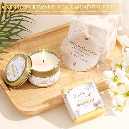 Spa Gifts for Women Teen Girl Gifts Trendy Stuff, Positive Affirmation Cards & Self Care Baskets Preserved Rose Flowers Set, Get Well Easter Birthday Mothers Day Gift for Mom Her Grandma Girls Friend thumbnail 8