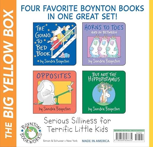 Boynton's Greatest Hits The Big Yellow Box (Boxed Set): The Going to Bed Book; Horns to Toes; Opposites; But Not the Hippopotamus thumbnail 2