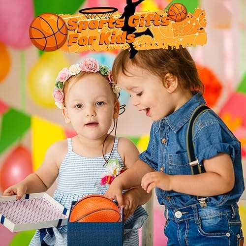 Amarlozn 5" Mini Foam Basketball Set, 3 PCS Orange, Ideal for Kids, Toddlers, Beach, Pool, Indoor & Outdoor Play thumbnail 2