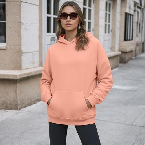 YARBCEN Womens Hooded Hoodies Sweatshirts - Long Sleeve Crewneck Sweaters With Pocket 2026 Fashion Spring Oversized Clothes thumbnail 4