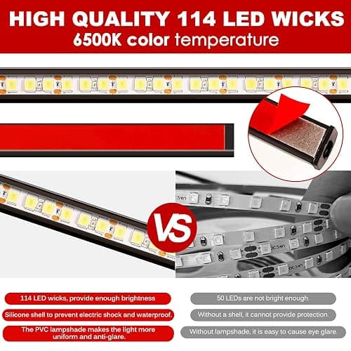 BooYu RGBW Rear Glass Lift Gate Dome Led Light Bar RF Wireless Remote Tailgate Camping Lights Rear Cargo Liftgate Interior Overhead Light Compatible with Jeep Wrangler YJ TJ JK JKU JL JLU 2/4-Door thumbnail 6