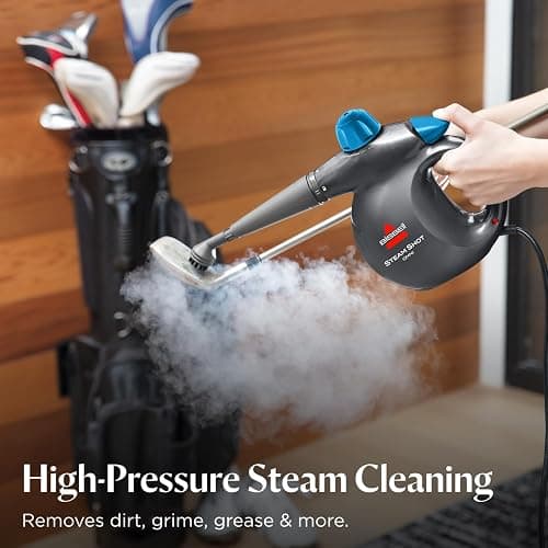 BISSELL Steam Shot Omni Pressurized Handheld Multi-Surface Natural Portable Steam Cleaner with 7 tools for tile, grout, windows, bathrooms, kitchen, auto thumbnail 4