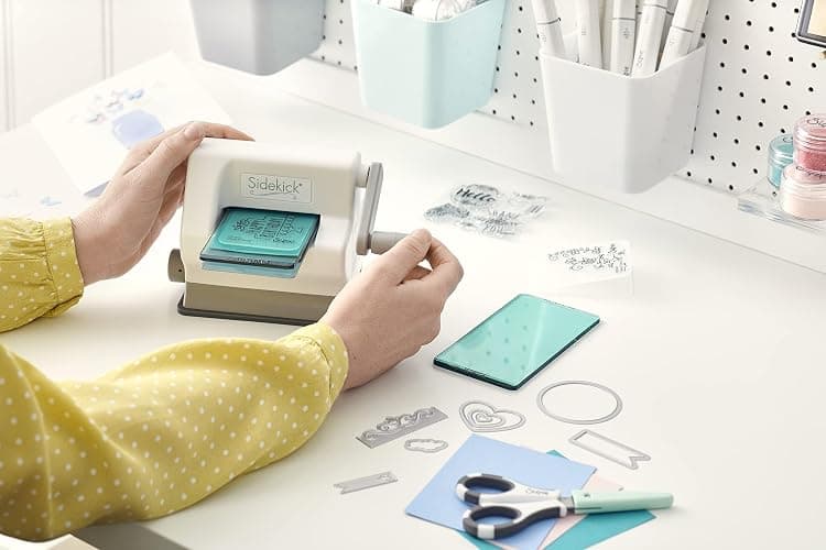 Sizzix Sidekick Starter Kit 661770 Portable Manual Die Cutting & Embossing Machine for Arts & Crafts, Scrapbooking & Cardmaking, 6.35 cm Opening, 2.5" Opening, White thumbnail 6