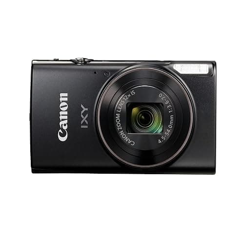 Canon PowerShot IXY 650 (ELPH 360) HS Compact Digital Camera 12x Optical Zoom IXY650 (Black) Bundle with 64GB Memory Card + Camara Bag + Card Reader + Vlogging Tripod + Cleaning Kit + More (Renewed) thumbnail 2