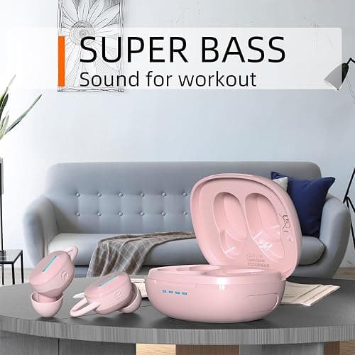Wireless Earbuds, IPX8 Waterproof Touch Control, Bluetooth 5.3 in Ear Headphones with Charging Case, TWS Headset for Phone,Samsung,Android, Sport and Workout Deep Bass Microphone Earphones thumbnail 2