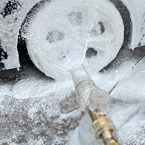 Raincovo Foam Cannon for Pressure Washer, Snow Clear Foam Cannon for Car Wash, Stainless Steel Filter, Adjustable Nozzle with M22 and 1/4 Inch Quick Connect, Additional 1.1 mm Orifice Nozzle thumbnail 7